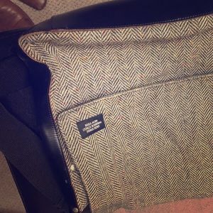 Vintage Jack Spade wool Herringbone messenger.